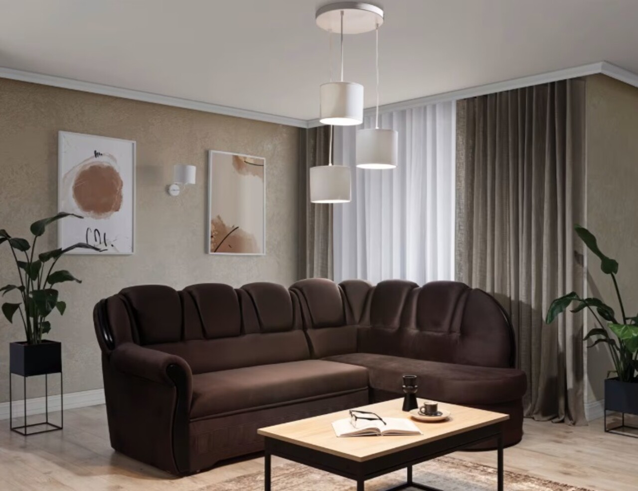 Lustra ELTAP, Vespillo, 45x105 cm, 3xE27, 15W, otel/PVC, alb - imagine 6